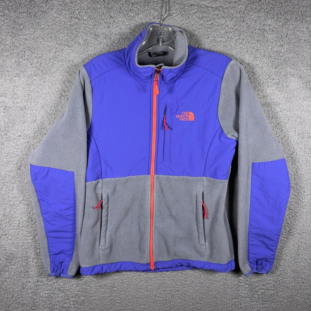 The North Face Denali 2 Jacket Womens Small Purple Fleece Full Zip Hike Outdoors